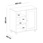 Kit 3 Peças Rack para TV até 75 Polegadas Buffet e Mesa de Centro Memphis Verde