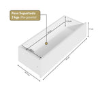 Guarda-Roupa Casal Canto 4 Portas 4 Gavetas Versatille Yescasa MDP Branco