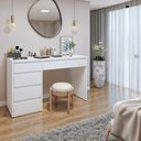 Penteadeira 5 Gavetas 100% MDF sem Espelho Giulia Yescasa Off White