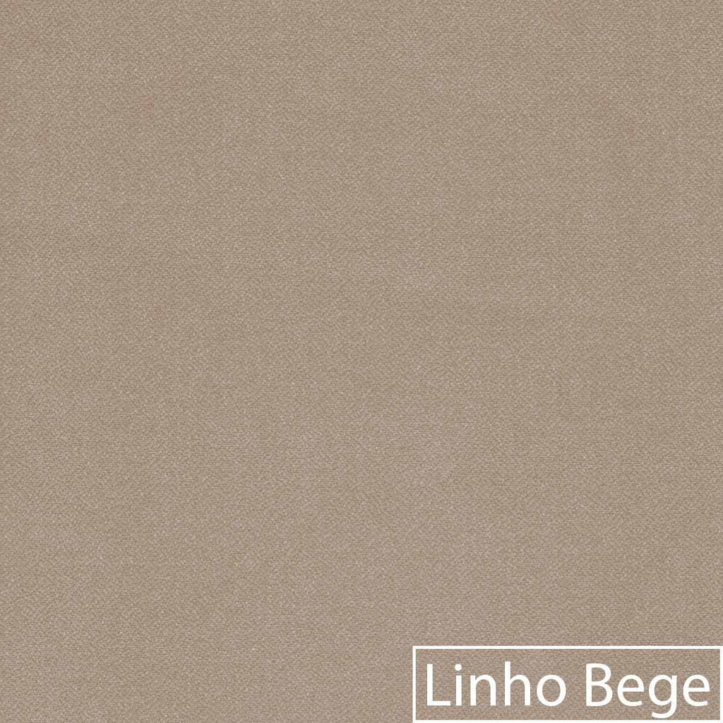 Kit Poltrona de Amamentação e Puff Doce Nuvem Linho Bege ADJ Decor