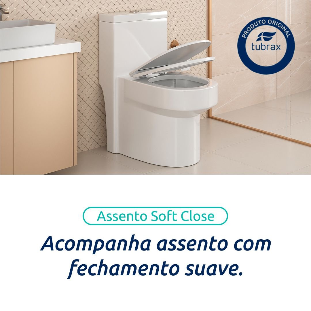 Vaso Sanitário Monobloco Cerâmica Navies Tubrax Branco VAB0004