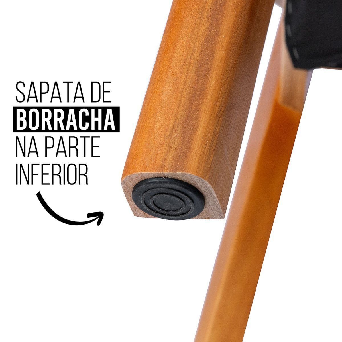 Kit 6 Cadeiras de Jantar Manuela Madeira Maciça Estofada Premium Di Franco