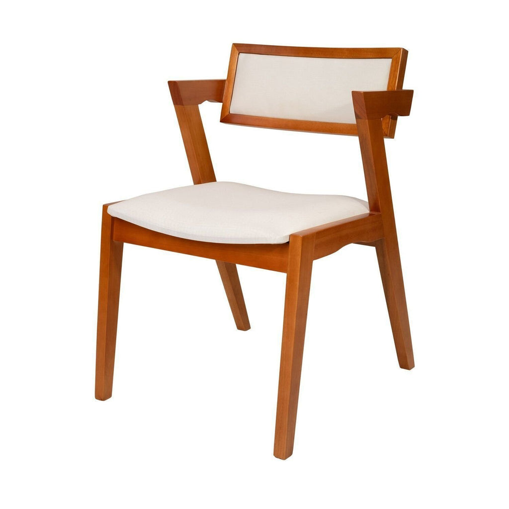 Conjunto Sala de Jantar Mesa Verona Tampo Vidro e MDF com 4 Cadeiras Ímola Authentic Off White Espresso Móveis