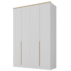 Guarda-Roupa Infantil 4 Portas 2 Gavetas Sky Yescasa 100% MDF Branco/Olmo Italiano