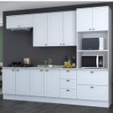 Cozinha Completa Modulada 5 Peças Emily Cinza/Nature Espresso Móveis