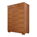 Cômoda para Quarto 7 Gavetas Topázio Espresso Móveis Marrom/Cinamomo