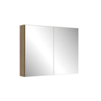 Conjunto para Banheiro Aurora Yescasa 80cm Cuba e Espelheira Bege/Mel/Arenas