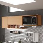 Armário Aéreo de Cozinha 190cm 2 Portas Alice Yescasa Laranja/Angelin Premium