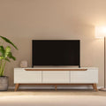 Rack para TV até 75 Polegadas MDF 180cm 2 Portas 1 Gaveta Liverpool Yescasa