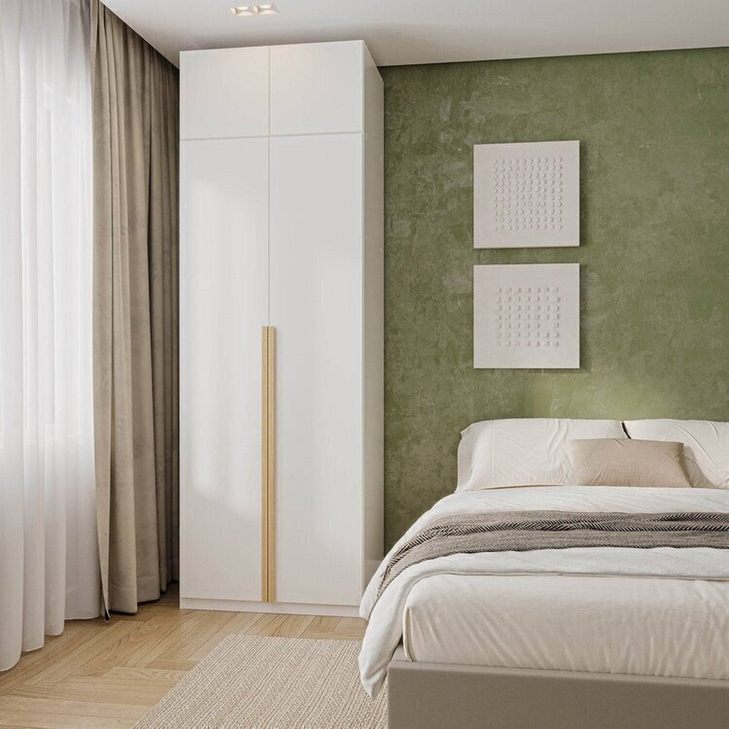 Guarda-Roupa Modular 2 Peças 4 Portas e Gaveteiro Jade CabeCasa MadeiraOriginals