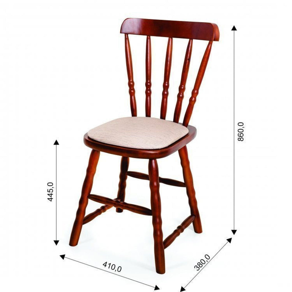 Conjunto Sala de Jantar Mesa Retangular Tampo MDF com 4 Cadeiras Dalas Ecomóveis Imbuia