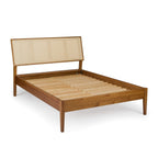 Cama Queen Madeira Maciça Viena Artemobili Marrom/Mel