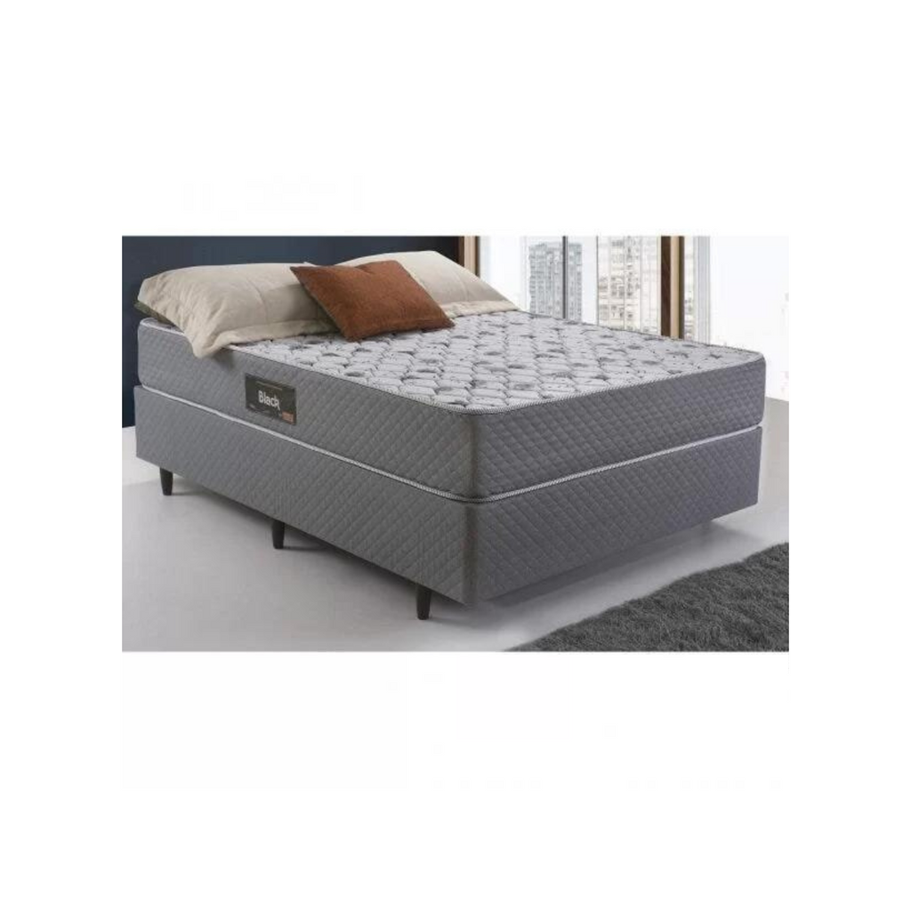 Colchão Casal Espuma D45 Ult Black Herval Cinza 138x188x20cm