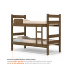Beliche Solteiro Prisma Plus MDF Amadeirado Marrom J&A Móveis