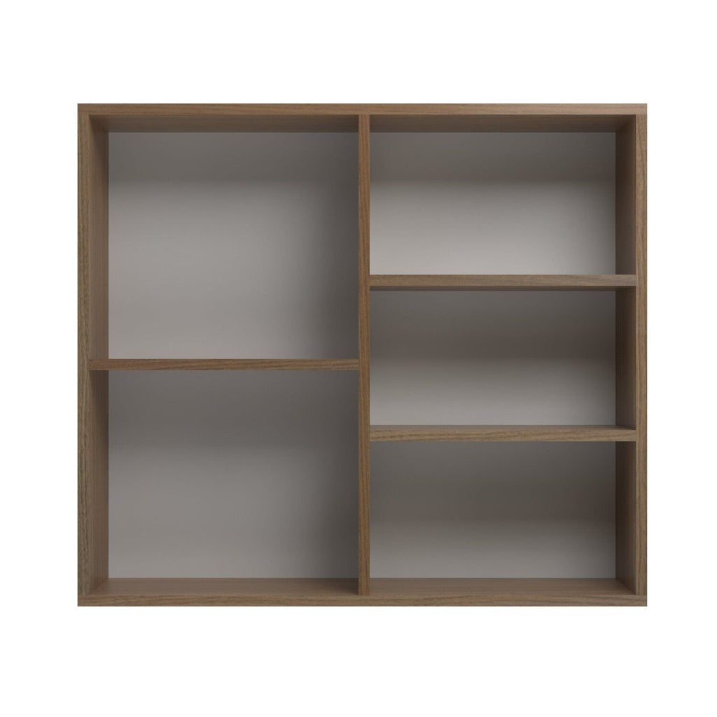 Espelheira para Banheiro Belizze Diamante 77cm 2 Portas Marrom Noce