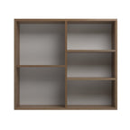 Espelheira para Banheiro Belizze Diamante 77cm 2 Portas Marrom Noce