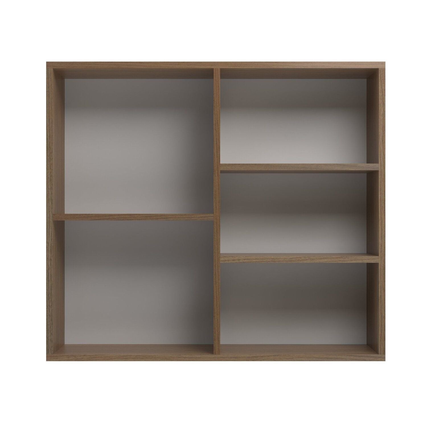 Espelheira para Banheiro Belizze Diamante 77cm 2 Portas Marrom Noce
