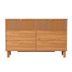 Cômoda 6 Gavetas Oiti Madeira Maciça Pinus 132,8cm CabeCasa MadeiraOriginals Marrom
