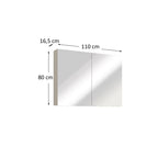 Espelheira para Banheiro Estilare Nature 110cm Nude ESP4036-ND