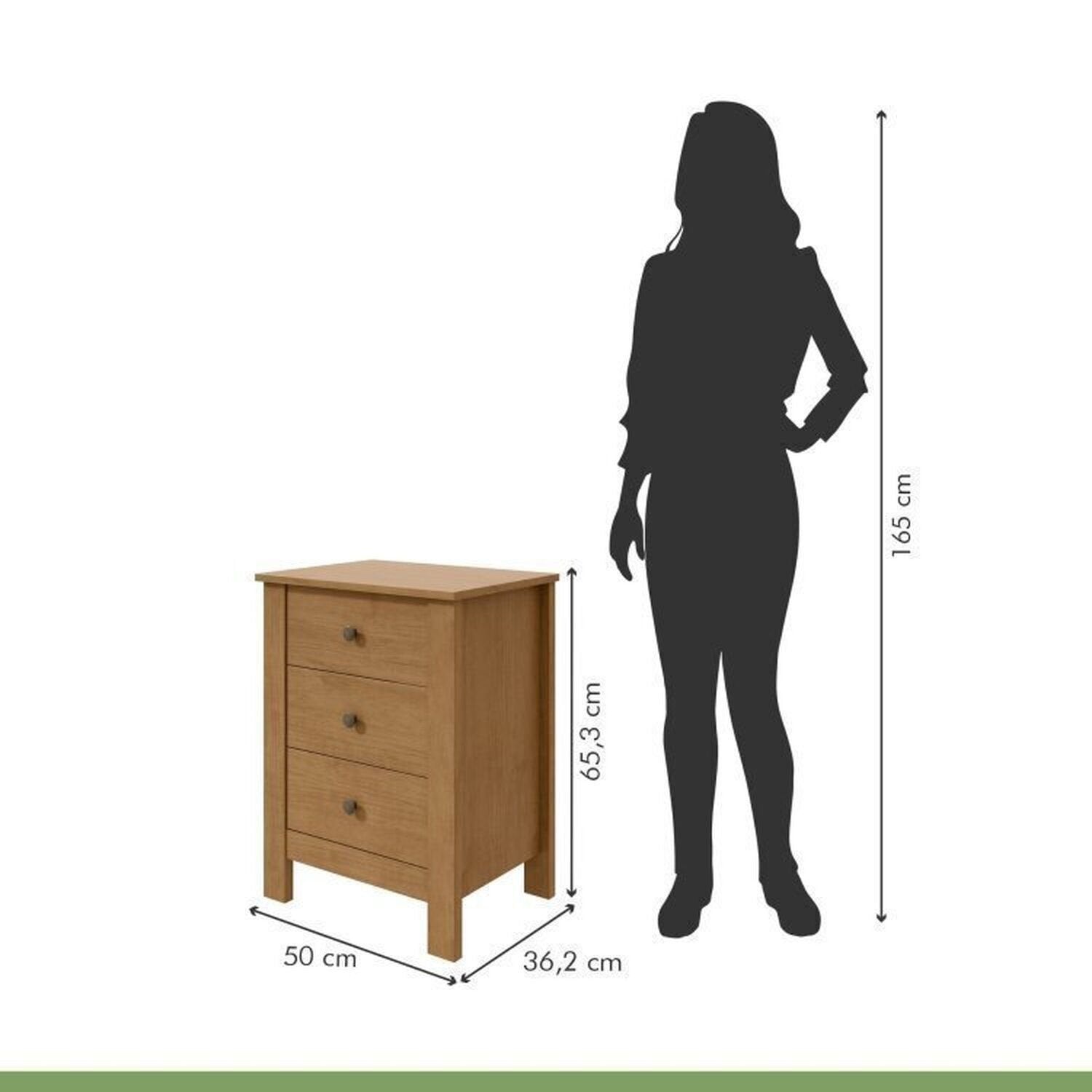 Kit Quarto Infantil 3 Peças com 2 Camas Solteiro e Mesa de Cabeceira Athenas Maggiore Amêndoa Clean