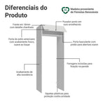 Porta-Geladeira 83 Cm 1 Porta Basculante Branco Vik Madesa G2708109VK