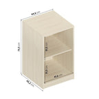 Quarto Infantil Completo Cama Elevada com Cômoda Escrivaninha Armário Artsy e Guarda-Roupa 4 Portas Curió Casatema MadeiraOriginals Natural