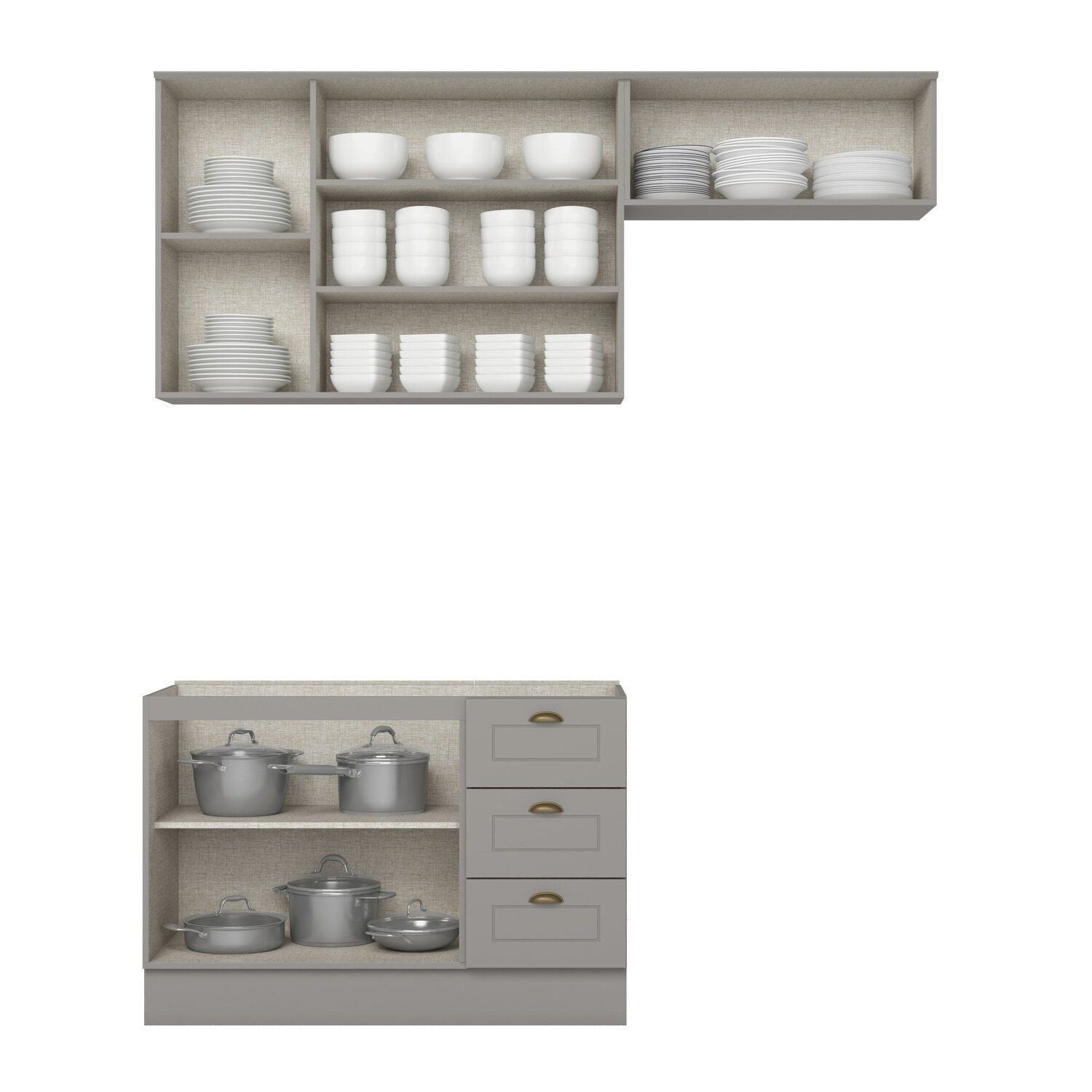 Cozinha Compacta 3 Peças 100% MDF Henn