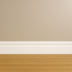 Rodapé Poliestireno 10cm Frisado Branco 2m RM Decor