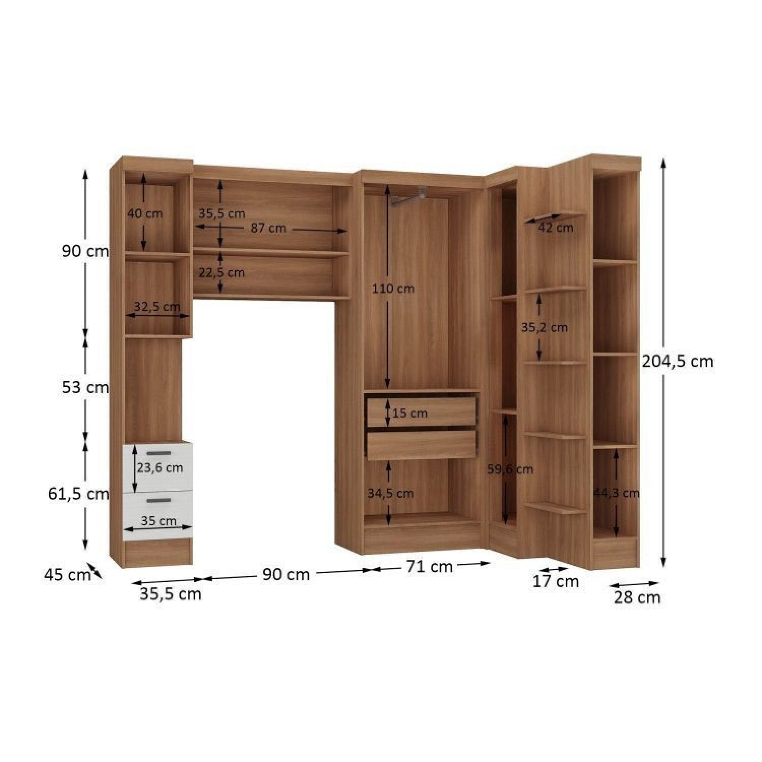 Conjunto Quarto Infantil Completo Modulado 5 Peças Ella Yescasa