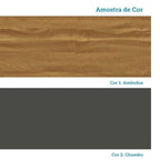 Cozinha Completa Modulada 100% MDF 7 Peças 14 Portas 6 Gavetas e Vidro 429cm Vicenza Espresso Móveis Cinza/Amêndoa/Chumbo