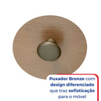 Guarda-Roupa Casal 8 Portas Império D Doro 100% MDF Cinamomo/Off White