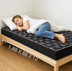 Colchão Solteiro Espuma D33 Jupiter Firme Poliéster 88x188x12cm