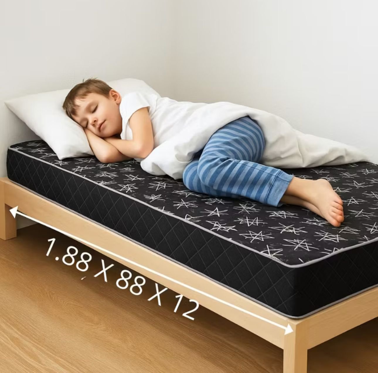 Colchão Solteiro Espuma D33 Jupiter Firme Poliéster 88x188x12cm