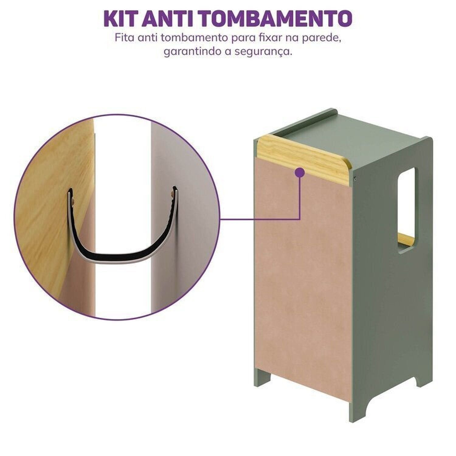 Quarto Infantil Completo Guarda-Roupa Curió Bicama Escrivaninha Estante Petit Verde/Mel Casatema
