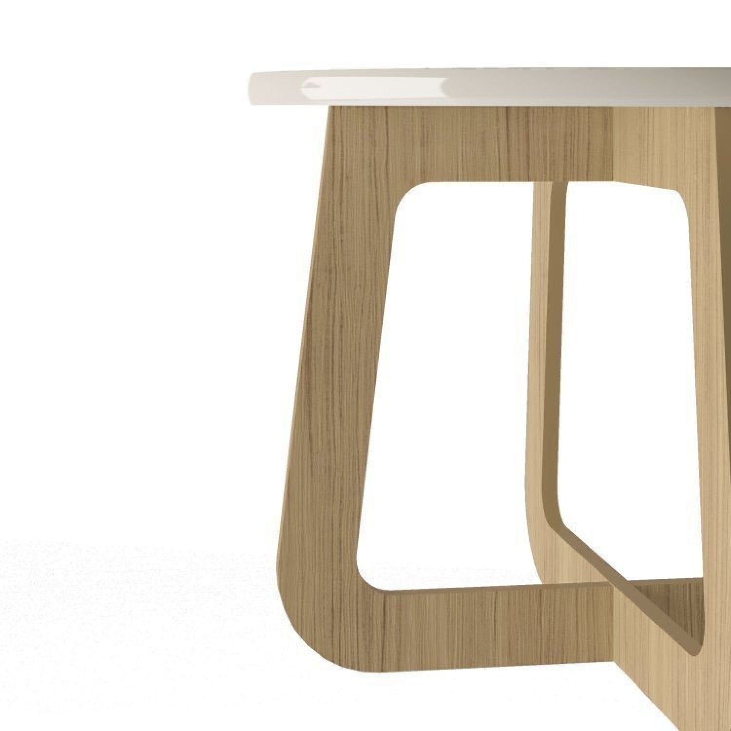 Conjunto Sala de Estar Lotus Rack e Mesa de Centro MDF Carvalho/Off White Espresso Móveis