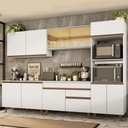 Armário de Cozinha Completa 310cm Reims Madesa GRRM3100018N Preto