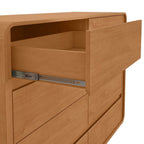 Cômoda para Quarto 8 Gavetas Puxador Embutido Loop 152cm Móveis Lopas
