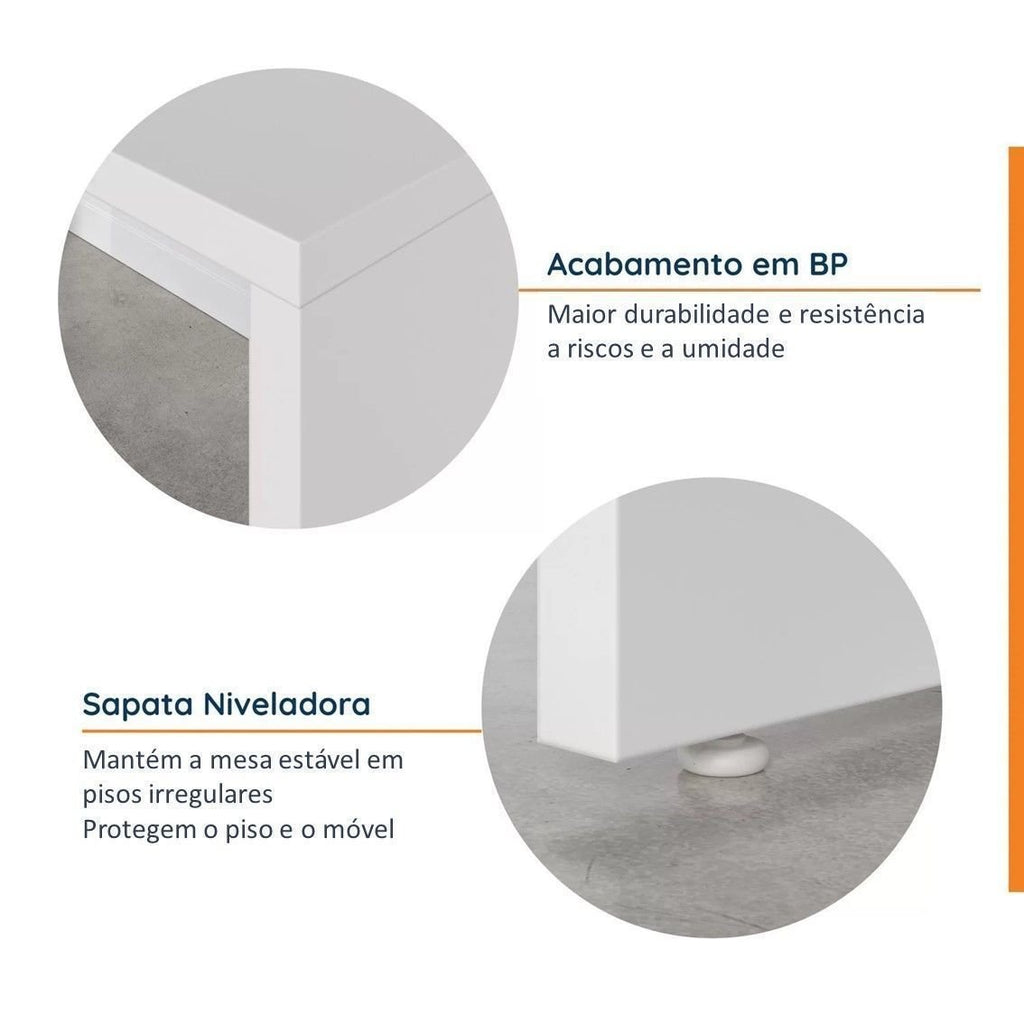 Escrivaninha Mesa Escritório em Tamburato Acabamento em BP Ficus CabeCasa MadeiraOriginals 150cm