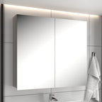 Espelheira para Banheiro Belizze Diamante 1 Porta 77cm Cimento
