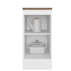 Cozinha Completa Modulada 10 Peças 17 Portas 2 Gavetas com Torre Quente Unna Yescasa Branco/Espresso