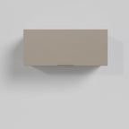 Armário Aéreo Porta Basculante 80cm Puxador 150cm Ipanema CabeCasa MadeiraOriginals Fendi Trama/Branco