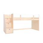 Cama Elevada Infantil com Escada e Gavetas Artsy MadeiraOriginals Casatema