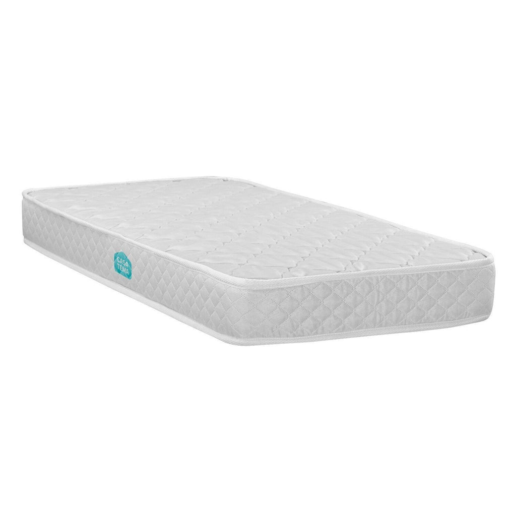 Colchão Berço Espuma D18 Nuvem Casatema Impermeável Branco 70x130x12cm