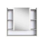 Espelheira para Banheiro com LED 2 Portas Yescasa Off White/Arenas