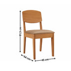 Conjunto Sala de Jantar Mesa Tampo 180cm Canto Copo de MDF e 6 Cadeiras Dublin Cleo Yescasa