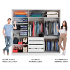 Guarda-Roupa Casal 100% MDF Madesa Zurique 3 Portas de Correr com Espelho