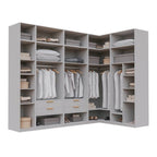 Guarda-Roupa Modulado de Canto 10 Peças 18 Portas Jade CabeCasa MadeiraMadeira
