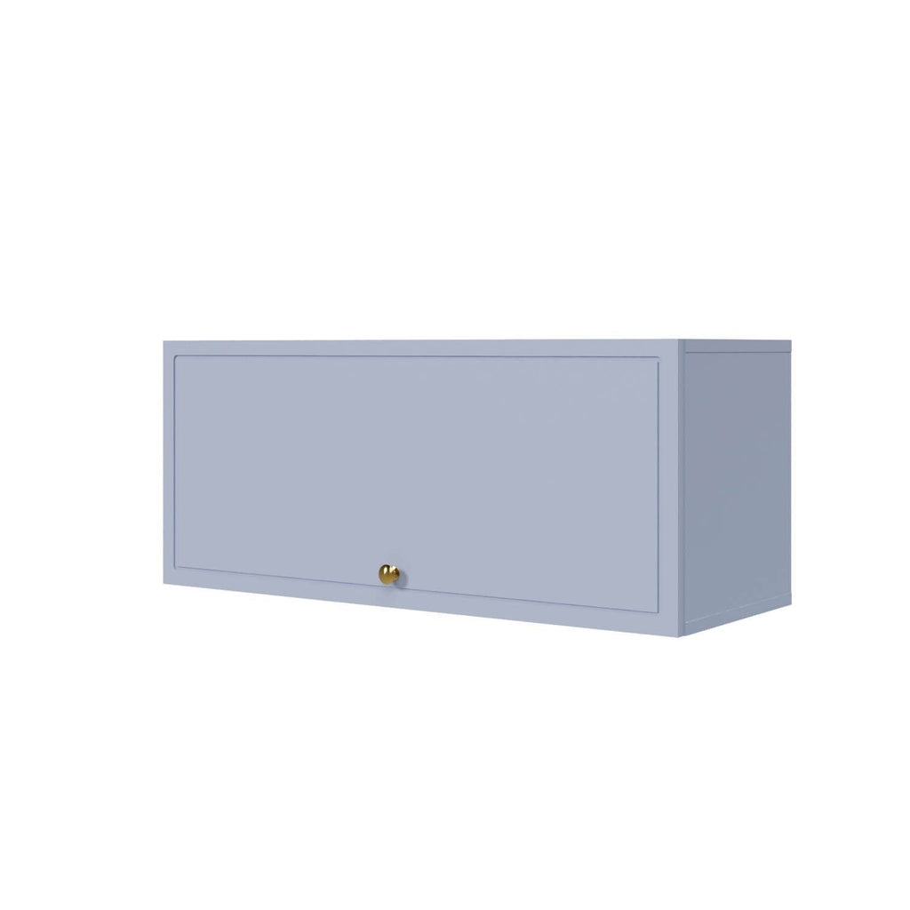 Armário Aéreo 1 Porta Basculante 80cm Marselha CabeCasa MadeiraOriginals Azul/Sereno