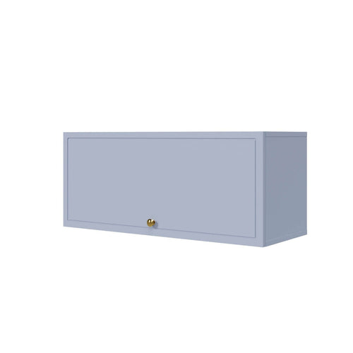 Armário Aéreo 1 Porta Basculante 80cm Marselha CabeCasa MadeiraOriginals Azul/Sereno