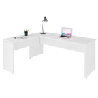 Escrivaninha Mesa Escritório em L Office 120cm Tampo 30mm Netmobil Branco